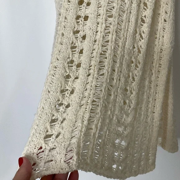 American Eagle Easy Open Stitch Weave Cream Sleeveless Knit Tank Top’ Sz XL NWTs - Picture 8 of 16